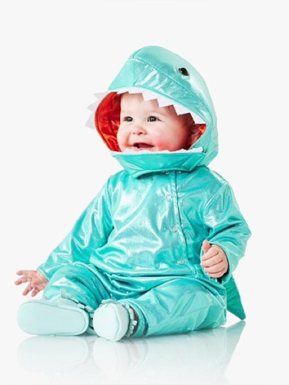 Pottery Barn Kids Baby Shark Costume Baby 0-6 Months Newborn Halloween Pretend